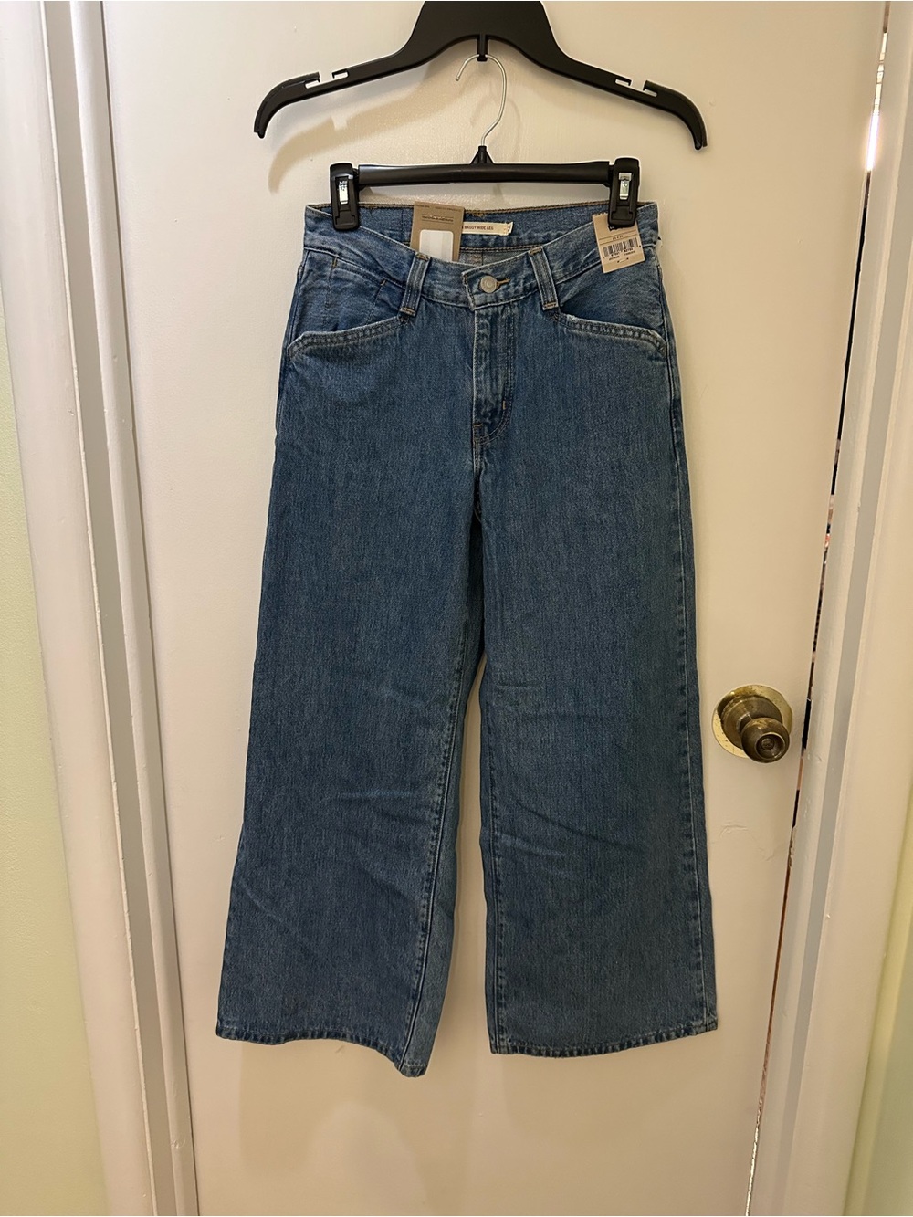 Women's Levi’s 94 Baggy Wide Leg Blue Denim Jeans